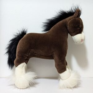 GUND | 16" Plush Horse CLYDE Clydesdale Realistic Stuffed Animal Toy #42985